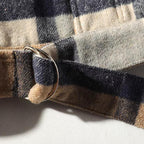 Men's Thick Woolen Plaid Coat - Retro Oversized Jacket