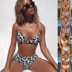 Leopard and Snake Print Women's Bikini Swimsuit