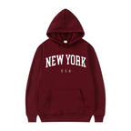 Printed Velvet Hoodie | Streetwear