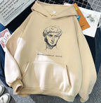 New Michelangelo King David Long Sleeve Fleece Candy Color Hoodie | Streetwear