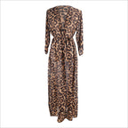 New Chiffon Leopard Print Bikini Cover-Up for Beach