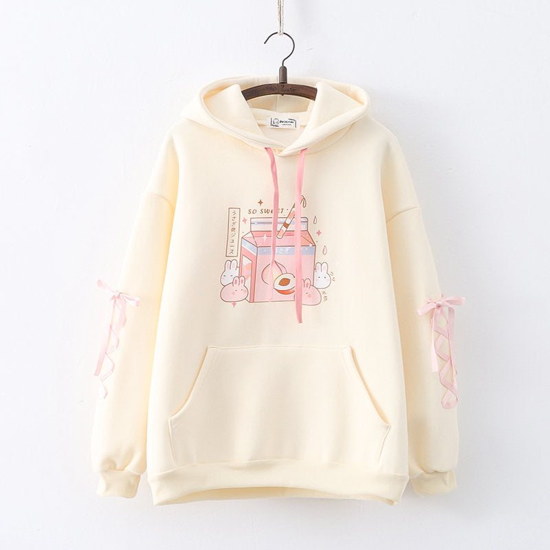 Loose Round Neck Printed Sweater for Men and Women