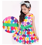 Summer Cotton Dress for Girls - Polka Dot Design