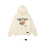 Hong Kong Style Bear Fleece Hooded Sweater (Unisex)