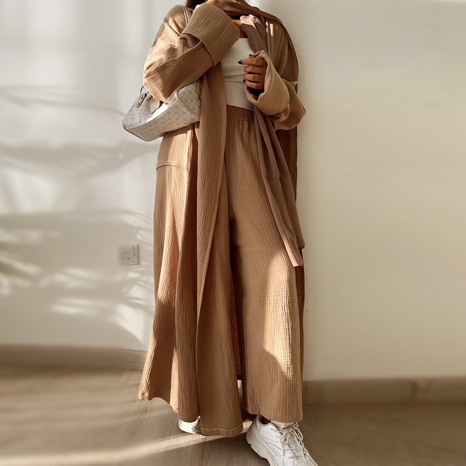 2023 Loriya Casual Plus Size Cotton Cardigan LR600