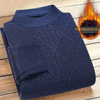 Men's Fleece-lined Sweater for Autumn and Winter