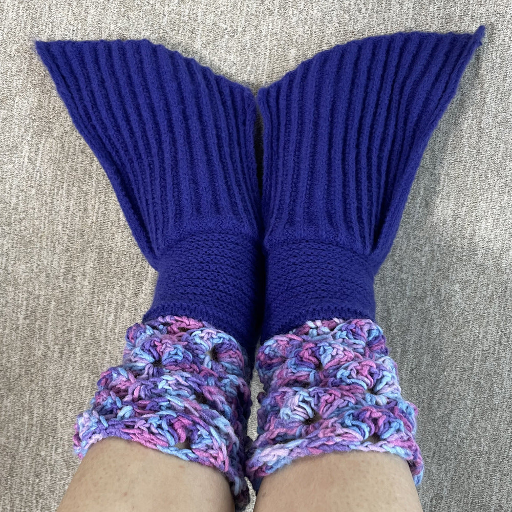 Warm Mermaid Knitted Wool Floor Socks for Comfort