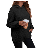 Women's Solid Color Hooded Sweater for Autumn
