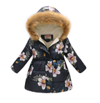 Printed Hooded Padded Coat for Kids