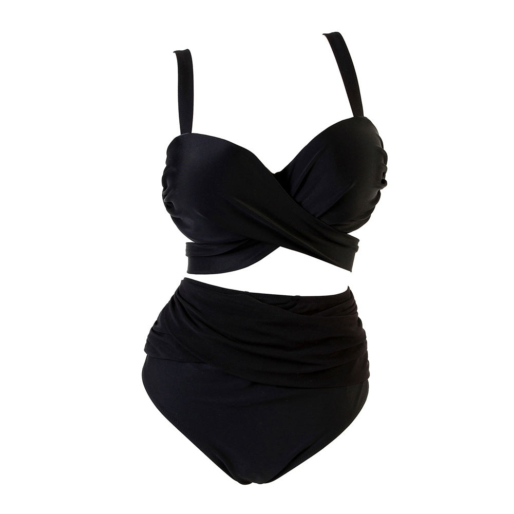 Plus Size Two-Piece Bikini Swimwear Set