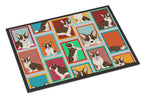 Lots of Brindle Cardigan Corgi Doormat