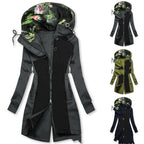 Slim Fit Mid-Length Hooded Trench Coat