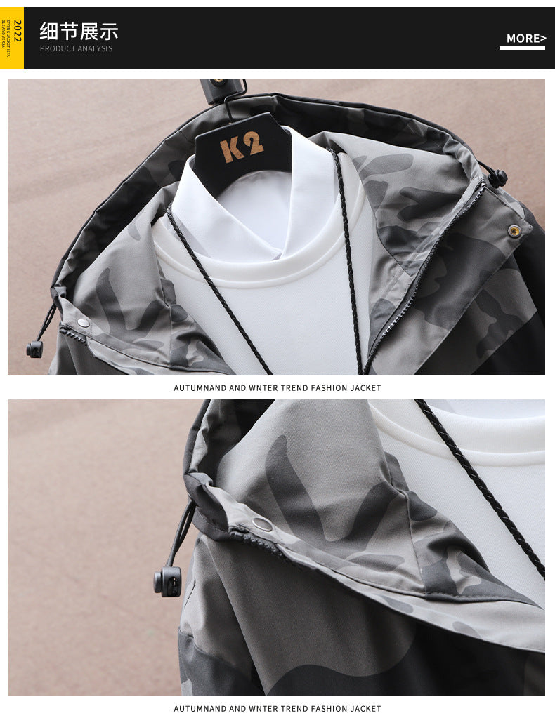 Plus Size Camouflage Workwear Jacket for Men 7XL 8XL