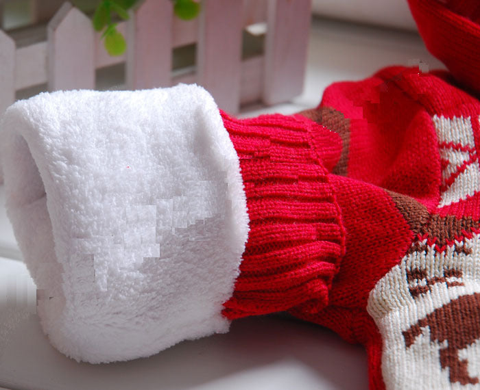 Children's Hooded Christmas Reindeer Fleece Sweater
