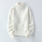 Men's High Neck Plus Fleece Padded Sweater