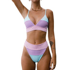 Mu Zhi 2022 High-Waisted Bikini with Unique Fabric