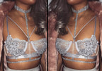 Fashionable Rhinestone Body Chain for Beach Bikini