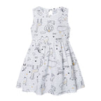 Baby Cotton Sleeveless Printed Dress for Kids