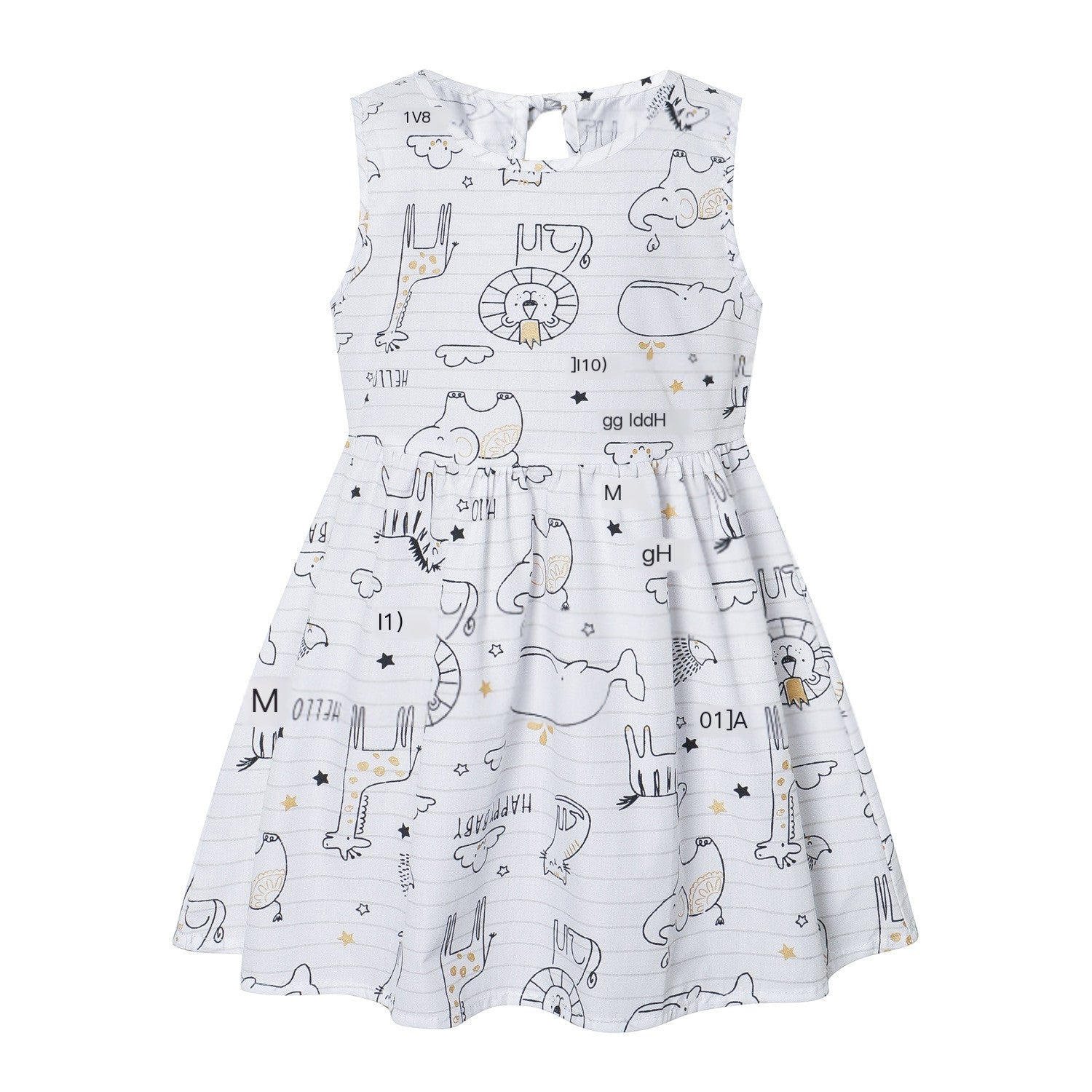Baby Cotton Sleeveless Printed Dress for Kids