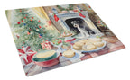Schnauzer Christmas Cookies Glass Cutting Board