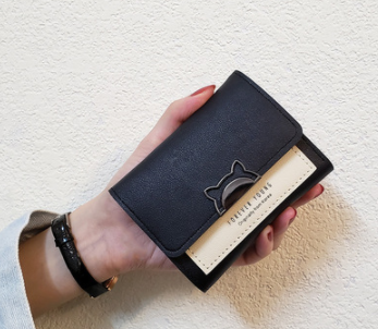 Cute Short Cat Wallet for Women - Korean Style (One Piece)