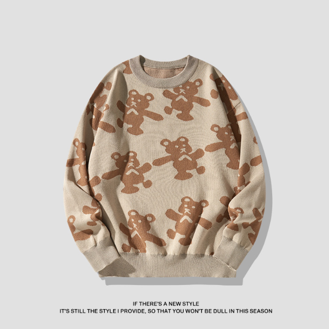 Personalized Hong Kong Style Cartoon Bear Sweater