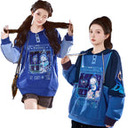 Genshin Impact Neuvillette Focalors Oversized Hoodie | Streetwear