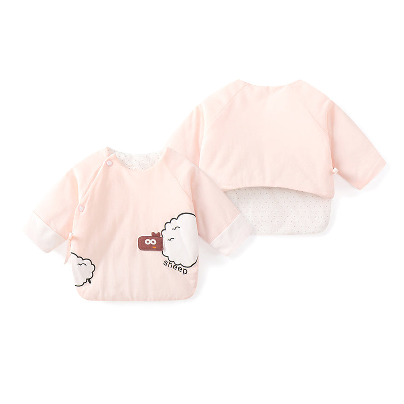 Newborn Padded Warm Jacket with Half Back Design