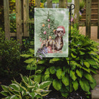 Dachshund Chocolate Tan Christmas Presents and Tree Garden Flag
