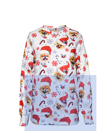 Women's Christmas Printed Round Neck T-shirt | Streetwear