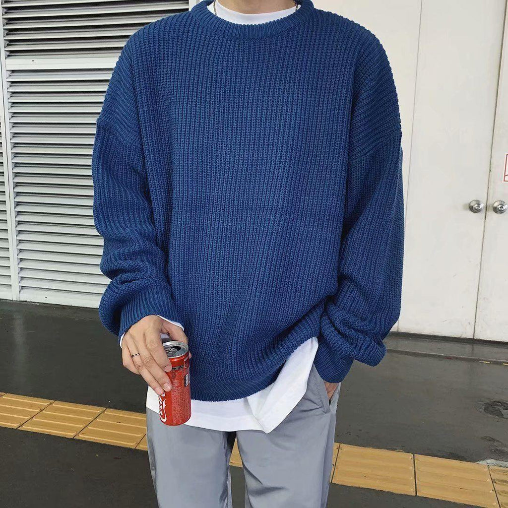 Men's Knitted Sweater for Fall and Winter Wear