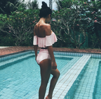 Bikini, One-Piece Swimsuit, Off-Shoulder Two-Piece