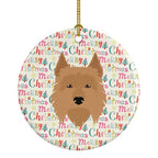 Australian Terrier Merry Christmas Ceramic Ornament