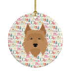 Australian Terrier Merry Christmas Ceramic Ornament
