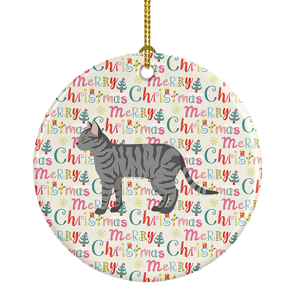 Dragon Li #3 Cat Christmas Ceramic Ornament