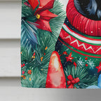 Pug Christmas House Flag