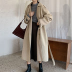 French Vintage Double Row Buckle Waist Jacket