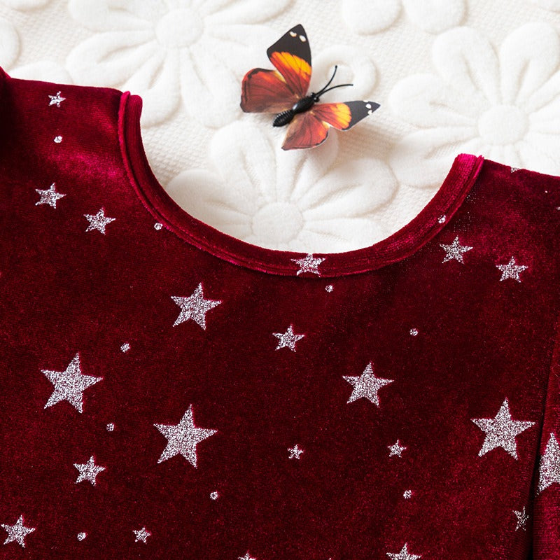 Girls' Christmas Red Dress