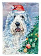 Old English Sheepdog Christmas House Flag