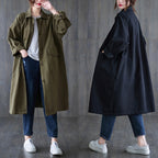 2023 Autumn Loose Single Breasted Trench Coat for Women