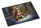 Basset Hound and Santa Claus Doormat