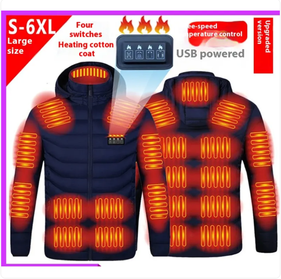 Men's District 21 Smart Heated Cotton-Padded Jacket