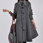 Women's Fashion Mid-Length Trench Coat