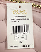 Michael Kors Jet Set Travel Large Quilted Leather Trifold Wallet