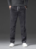 Casual Corduroy Oversized Trousers