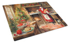 Cookies with Santa Claus Glass Cutting Board