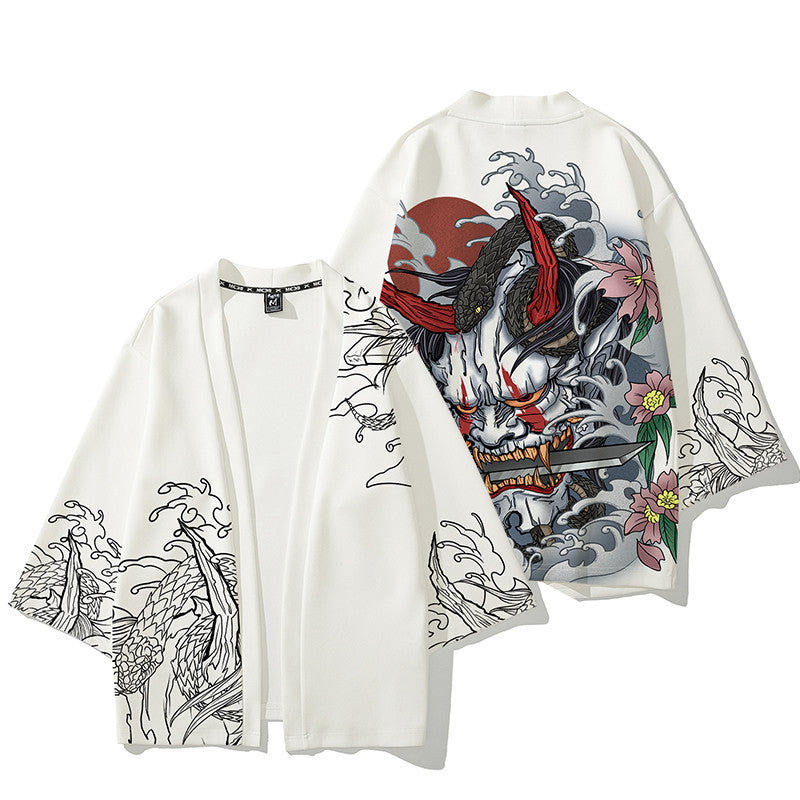 Hand-Painted Cardigan for Men