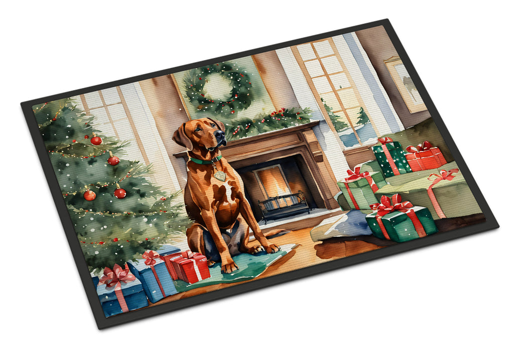Rhodesian Ridgeback Cozy Christmas Doormat