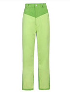 Contrast Stitch Corduroy Pants
