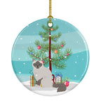 Birman Cat Christmas Ceramic Ornament